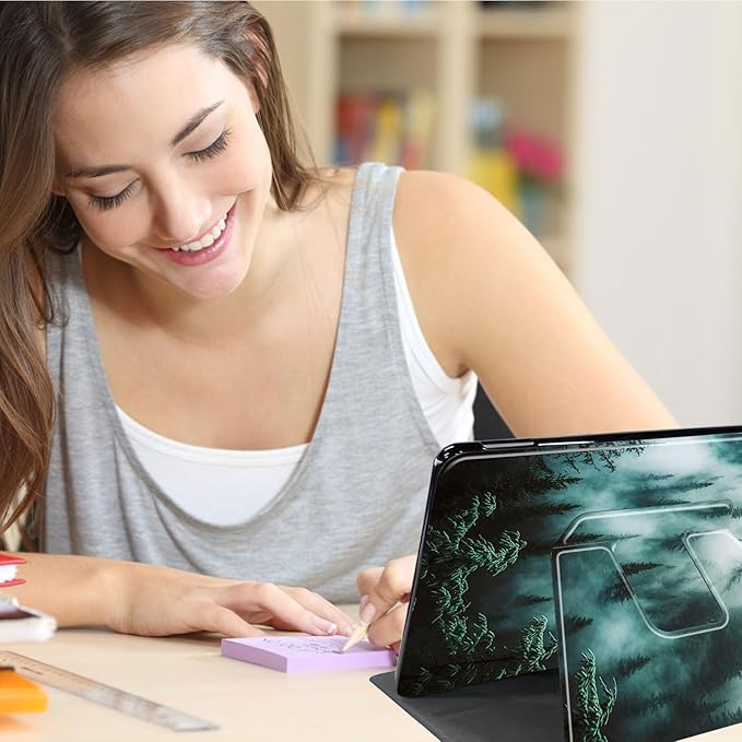 Case for Lenovo Tab P11 Plus Case 2021 (TB-J616F / J616X), 360 Degree Rotating Folding Stand,with Auto Sleep/Wake Case for Lenovo Tab P11 11” 2020 (TB-J606F TB-J606X),Nature Mountain Forest