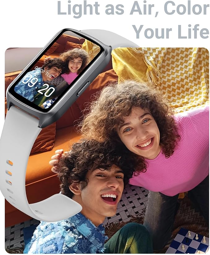 Health Fitness Tracker with 24/7 Heart Rate, Blood Oxygen, Blood Pressure, Sleep Tracker, 5ATM Waterproof Activity Trackers with Step Tracker, Pedometer (S & L Bands Included)