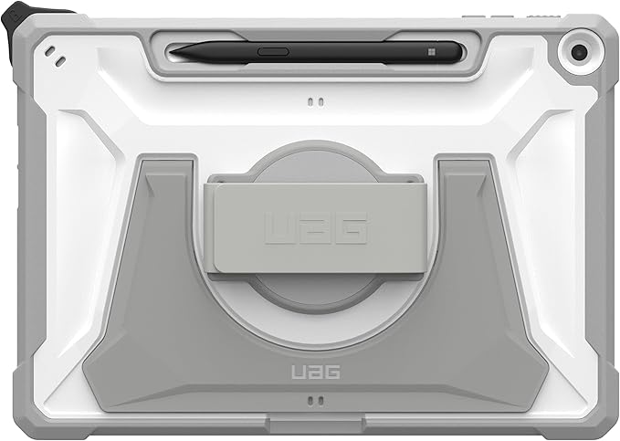 URBAN ARMOR GEAR UAG Designed for Microsoft Surface Pro 1st Edition 12" Case - Rugged Protective Cover with Multi-Angle Kickstand Pen Holder Hand Strap & Shoulder Strap, Plasma Healthcare White/Grey