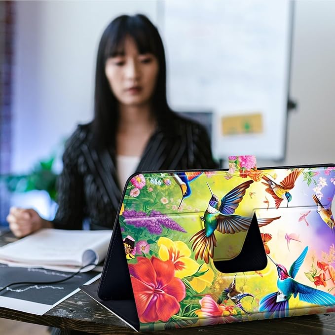 Case for Lenovo Tab P11 Pro Gen 2 11.2" 2022,Mxfdegf 360 Degree Rotating Stand and Magnetic Closure Case for 11.2 inch Lenovo Tab P11 Pro 2nd Generation,Colorful Nature Bird