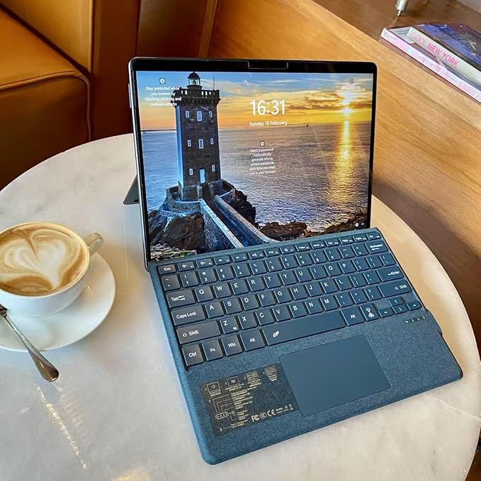 Type Cover for Microsoft Surface Pro 7+ / Pro 7 / Pro 6 / Pro 5 / Pro 4 / Pro 3, 12.3 inch, Ultra-Slim Wireless Tablet Keyboard with Multi Touchpad Bluetooch (Cobalt Blue)