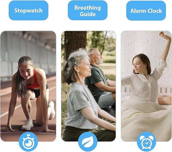 Fitness Tracker, Fitness Watch with Blood Oxygen, Blood Pressure & Heart Rate Monitor, Steps Calories Counter, Sleep Monitor, Pedometer 50 Meters Waterproof, Smart Watch for Android iPhones