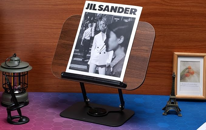 BEAUTRIP Book Stand for Reading, Foldable Book Holder for Desk Hands Free, Display Stand for Office, Kitchen, Cookbooks, Textbook, Recipe, Magazines, Tablets and Laptops