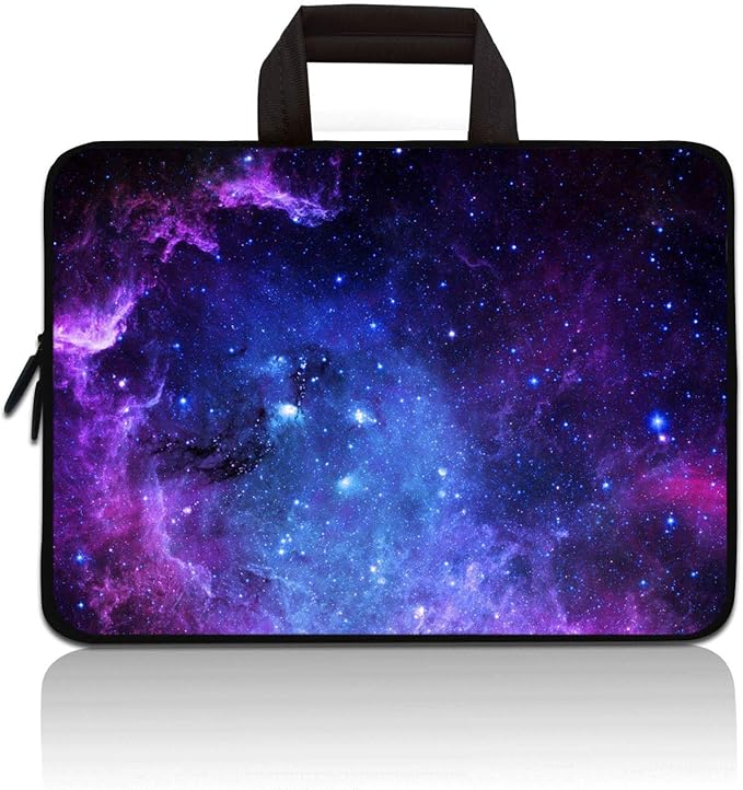 11" 11.6" 12" 12.1" 12.5" inch Laptop Carrying Bag Chromebook Case Notebook Ultrabook Bag Tablet Cover Neoprene Sleeve Fit Apple MacBook Air Samsung Google Acer HP DELL Lenovo Asus(Purple Galaxy)