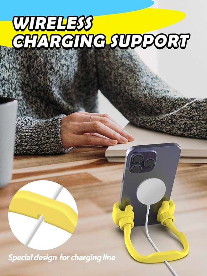 Dad Gifts for Fathers Day from Daughter Son Cell Phone Stand: 8 Pack UPGRADE Adjustable Thumbs Up Lazy Phone Holder for Desk Fun Birthday Gifts for Grandma Teens Girls Boys Adults Husband from Wife