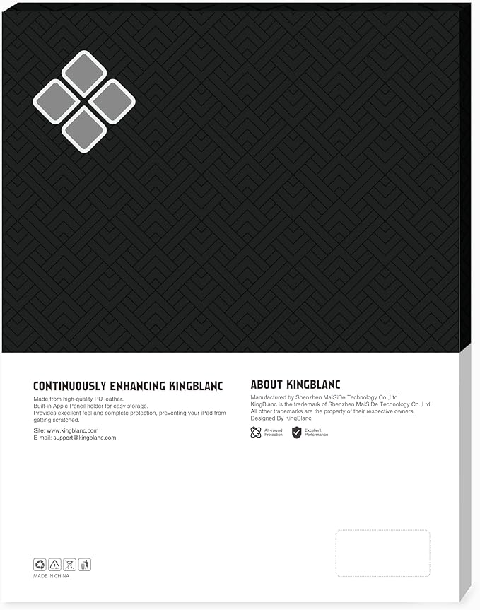 KingBlanc Case for iPad (A16) 11th Generation 11-inch 2025, iPad 10th Generation 10.9" 2022 with Pencil Holder, Vegan Leather Protective Stand Cover, Auto Sleep Wake, Multi-Angle Viewing/Typing, Brown