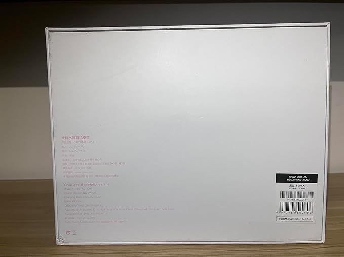 YOWU RGB Headphone Stand with Charger - 4 in 1 Docking Station & 10 Magical Light Modes - Cool Gaming Accessories (Black)