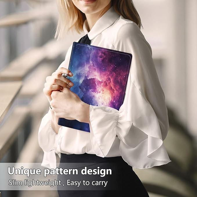 Slim Case for Samsung Galaxy Tab S10 FE / S9 FE 5G 10.9" & Tab S9 11", PU Leather Protective Cover, Multi-Angle Stand, Auto Sleep/Wake, Galaxy