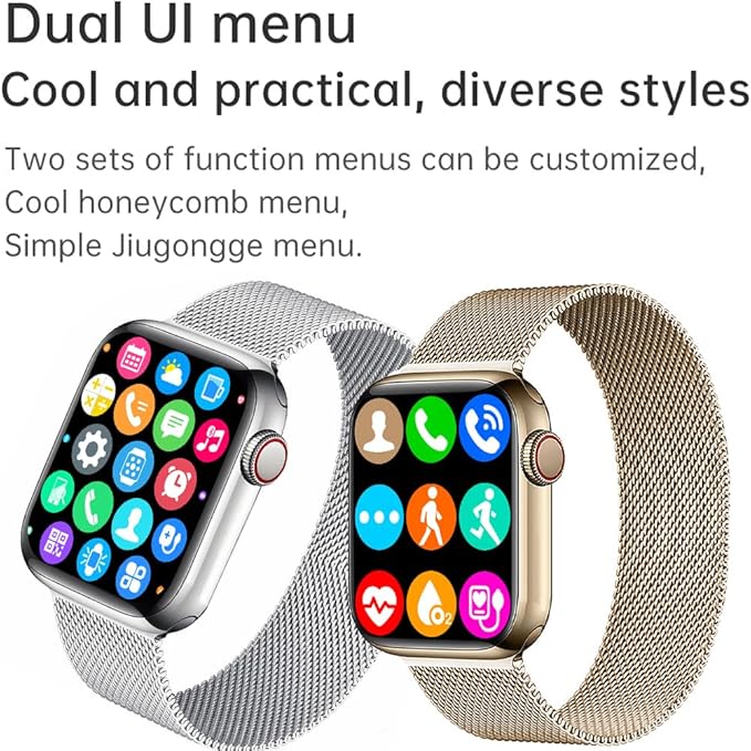 Smart Watch for Android iOS Phones Compatible iPhone Samsung, 2.09'' Fitness Activity Tracker Watch with Bluetooth Call/SMS/Sleep Monitor/Pedometer Smartwatch for Men Women with 2 Bands (Pink)