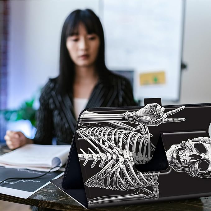 Case for Lenovo Tab P11 Pro Gen 2 11.2" 2022,Mxfdegf 360 Degree Rotating Stand and Magnetic Closure Case for 11.2 inch Lenovo Tab P11 Pro 2nd Generation,Rock Skeleton