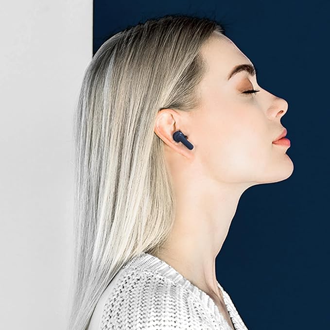 AIHOOR Wireless Earbuds for Music and Sports, Bluetooth 5.3 in-Ear Headphones with Extra Bass Built-in Mic Touch Control 30hr Battery Earphones, Waterproof (Tiffany)