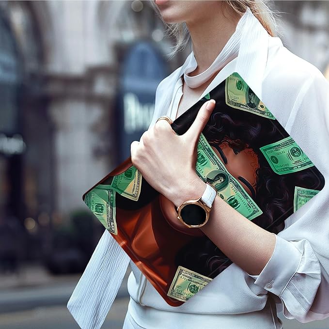 Case for Microsoft Surface Pro X (2021/2020/2019) 13 Inch PU Leather Slim Lightweight Multiple Angles Stand Smart Cover with Auto Wake/Sleep for New Surface Pro X 2021, American Girls