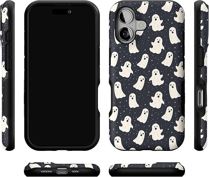 Casely iPhone 17 Case | All Boos No Bite | Friendly Ghost | Bold Protective Design | Compatible with MagSafe