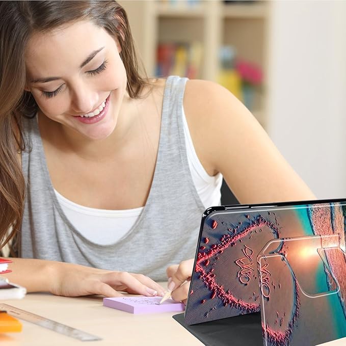 Case for Lenovo Tab P11 Plus Case 2021 (TB-J616F / J616X), 360 Degree Rotating Folding Stand,with Auto Sleep/Wake Case for Lenovo Tab P11 11” 2020 (TB-J606F TB-J606X),Gold Orange Sand Sunset