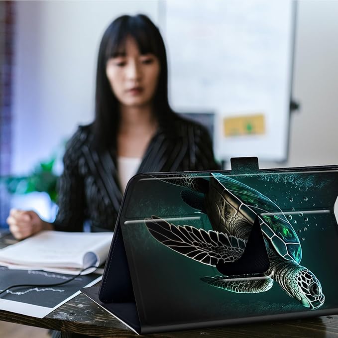Case for Lenovo Tab P11 Pro Gen 2 11.2" 2022,Mxfdegf 360 Degree Rotating Stand and Magnetic Closure Case for 11.2 inch Lenovo Tab P11 Pro 2nd Generation,Cute Green Sea Turtles