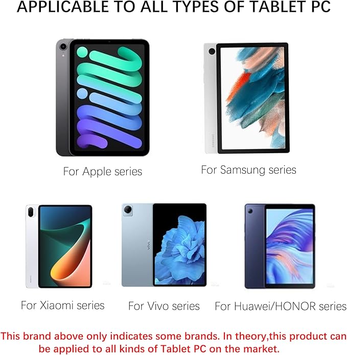 Tablet Stand with Hand Strap - Universal Tablet Hand Strap Holder & Loop Fastening Handle Grip with Velcro Adjustable Length for iPad Pro 9-11 Inch iPad Mini 6/7 Samsung Tablets