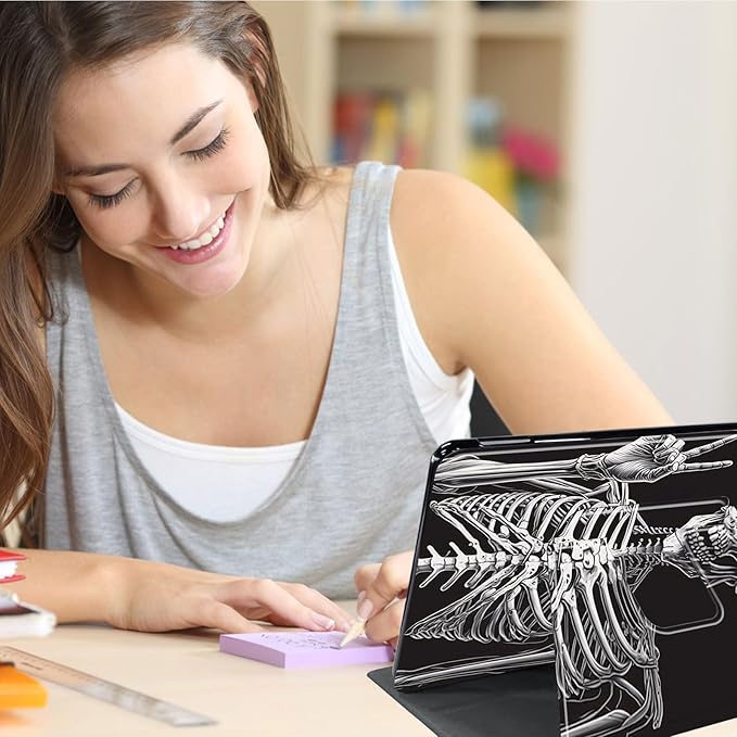 Case for Lenovo Tab M10 Plus 10.3", 360 Degree Rotating Folding Stand,with Auto Sleep/Wake Case for Lenovo Tab M10 Plus (2020 2nd Gen) TB-X606F/TB-X606X 10.3" FHD Tablet,Rock Skeleton