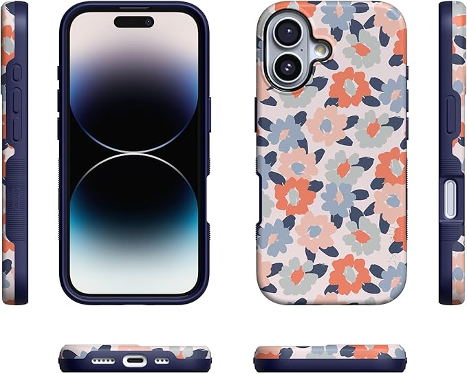 Casely iPhone 17 Case | Field of Flowers | Pastel Floral | Compatible with MagSafe | Bold Protective Design