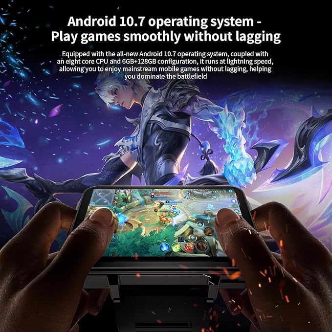 LOKMAT 4G Smart Watch, 6GB+128GB Android Smartwatch Phone Call, 2.4" Large Screen Sport Watch 1500mAh Dual Camera WiFi Bluetooth GPS Smart Watches for Men