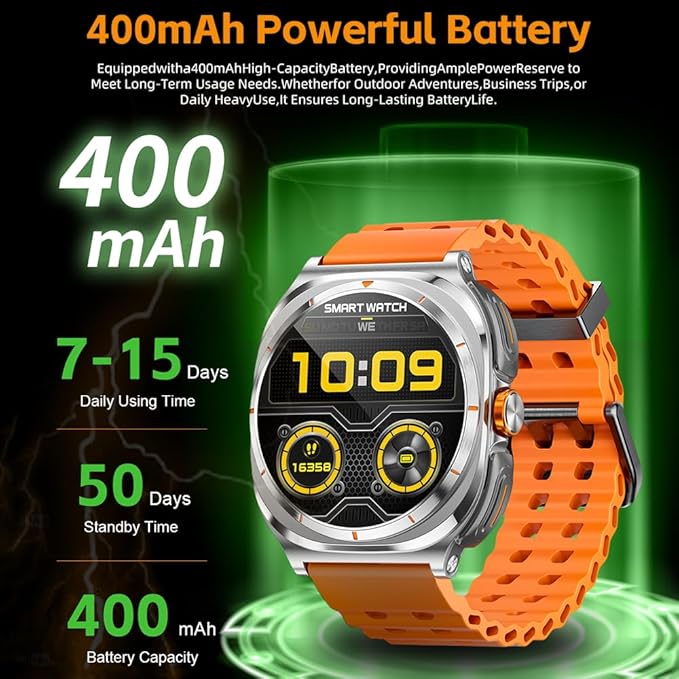 Smart Watch with Earbuds Inside,Answer Calls and Listen to Music, Fitness Tracking Watch, More Than 100 Sports Modes to Choose from, Breathable Double Strap,DIY Watch Faces for Men Dad Husband