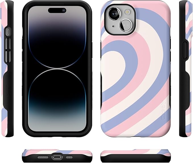 Casely iPhone 14 Case | Half of My Heart (Right) | Friendship | Compatible with MagSafe | Bold Protective Design