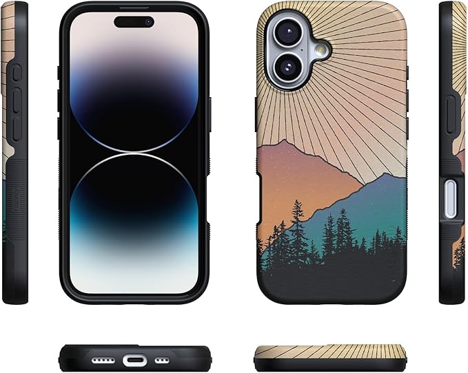 Casely iPhone 17 Case | Golden Hour | Mountain Sunset | Compatible with MagSafe | Bold Protective Design