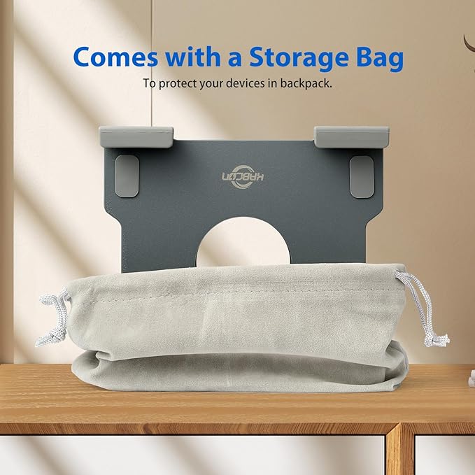 KABCON Tablet Stand,Tablet Holder for iPad,Adjustable Portable Multi Angle Desktop Stand Compatible with iPad Pro 9.7 10.5 12.9 Air Mini 1-4,Galaxy Tabs,Surface Pro Tablets,Kindle,E-Reader,Nexus-Grey