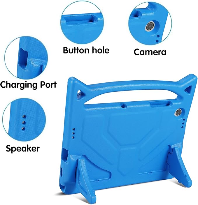 Kids Case for Samsung Galaxy Tab A9 Plus 11inch 2023, Lightweight Durable Shockproof Samsung Galaxy Tab A9+ Cover with Handle,Build-in Kickstand for Kids (Blue)
