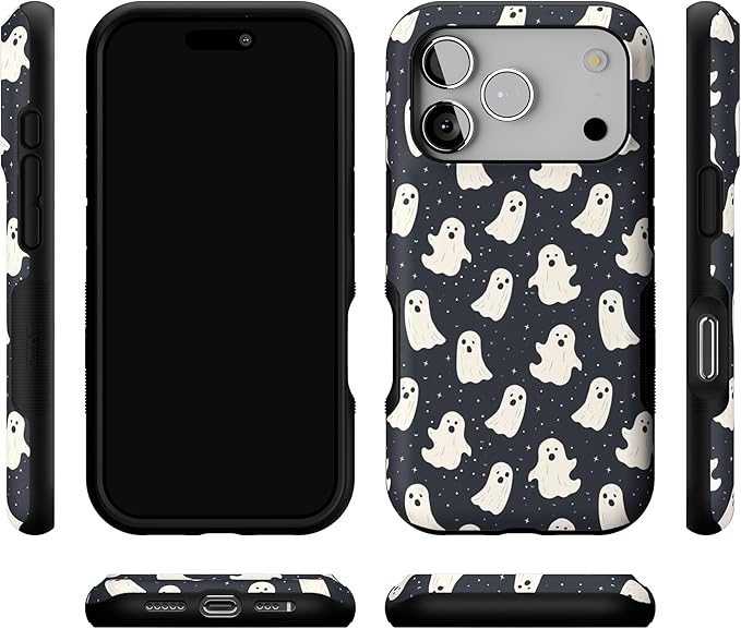 Casely iPhone 17 Pro Case | All Boos No Bite | Friendly Ghost | Bold Protective Design | Compatible with MagSafe