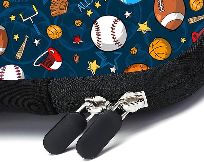 11.6-12.2 Inch Laptop Sleeve Case With Two Pockets - Chromebook, Ultrabook, Notebook, Tablet Neoprene Handle Case for Apple MacBook Air, Samsung, Acer, HP, DELL (Ball)