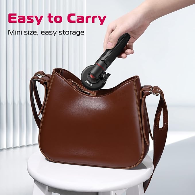 ULANZI Magnetic Cell Phone Tripod Compatible with MagSafe, Mini Extendable Selfie Stick 360° Ball Head Tripod Stand Handle Grip for iPhone 17 16 15 14 13 12