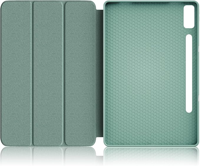 Case for Lenovo Tab P12 12.7 Inch 2023 Tablet, Smart Soft TPU Back Shell Cover with Auto Wake/Sleep Function,Green