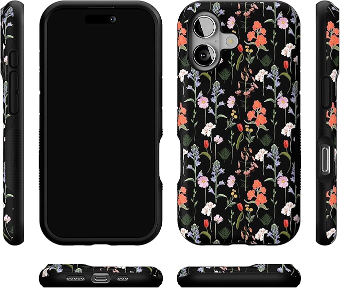 Casely iPhone 17 Case | Secret Garden | Mixed Floral | Bold Protective Design | Compatible with MagSafe