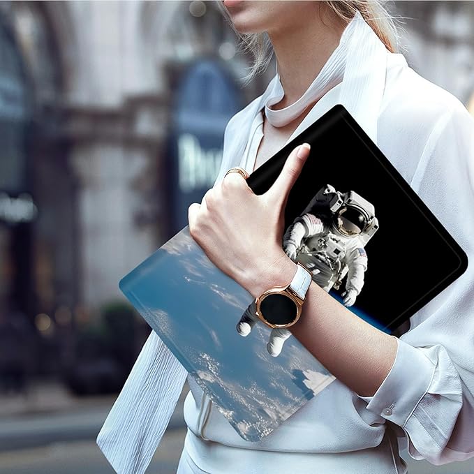 Case for Microsoft Surface Pro 7/7 Plus/Pro 6/5/4/LTE 12.3 Inch PU Leather Slim Lightweight Multiple Angles Stand Smart Cover with Auto Wake/Sleep, Space-Man Universe