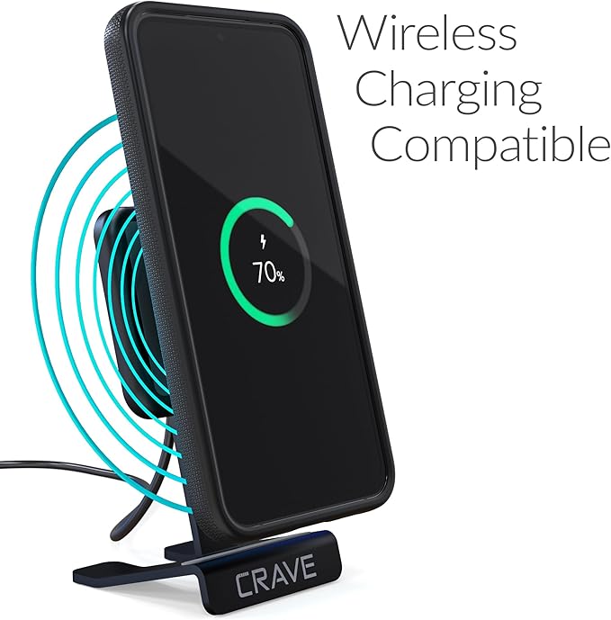 Crave Dual Guard Compatible with Samsung Galaxy S23 FE Case - Shockproof Protection with Dual Layer Design, Black