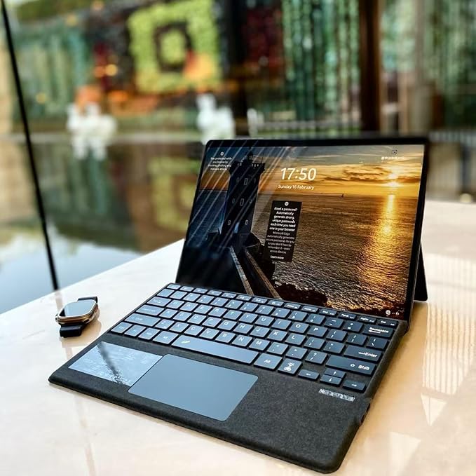 mobee Type Cover for Microsoft Surface Pro 13 inch, Compatible with Surface Pro 13"(11th Edition) / Pro 11 / Pro 10 / Pro 9 / Pro 8 / Pro X, Slim Keyboard with Trackpad Mouse, Backlit, & Pen Holder