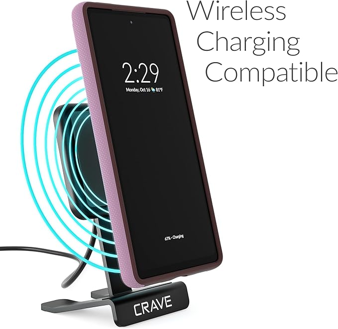 Crave Dual Guard for Google Pixel 6a Case, Shockproof Protection Dual Layer Case for Google Pixel 6a - Lilac