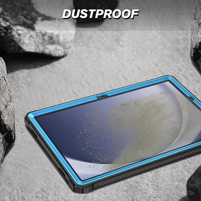 Fintie Shockproof Case for Samsung Galaxy Tab A9 Plus/A9+ 5G 11 Inch 2023 Model (SM-X210/X216/X218), Tuatara Rugged Unibody Hybrid Bumper Kickstand Cover Built-in Screen Protector, Blue