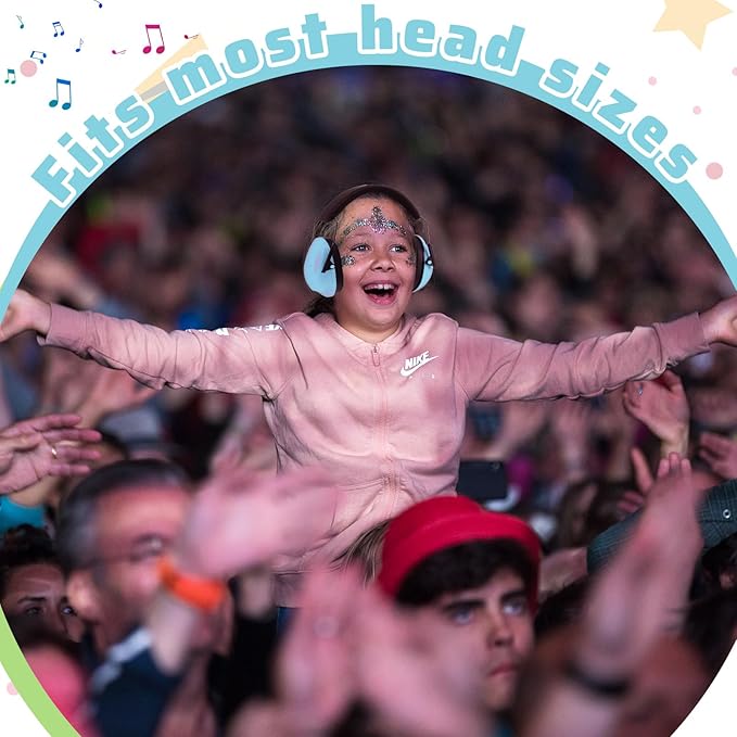 Amylove 6 Pcs Kids Noise Cancelling Headphones 27db Adjustable Earmuffs for Autism Sensory Toddler Children