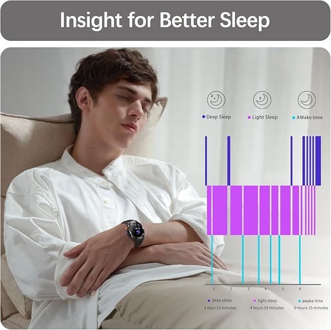 Military Smart Watch for Men Answer/Make Call, Outdoor Waterproof Tactical Sports Smartwatch with LED Flashlight Compass, Heart Rate Sleep Monitor Fitness Tracker Watches for iPhone Android Phone