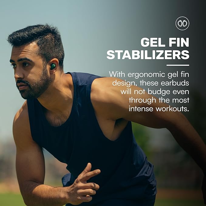 Raycon Fitness Bluetooth True Wireless Earbuds with Built in Mic 56 Hours of Battery, IPX7 Waterproof, Active Noise Cancellation, Awareness Mode, and Bluetooth 5.3 (Blue)