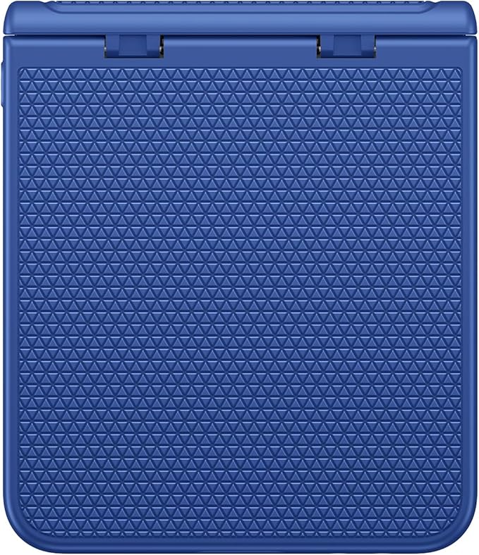 Vihibii for Samsung Galaxy Z Flip 7 Case Slim with Rugged Hinge Protection & Outer Screen Protector & Non-Slip Texture, Durable Shockproof Protective Phone Case for Galaxy Z Flip 7 5G 2025, Navy Blue