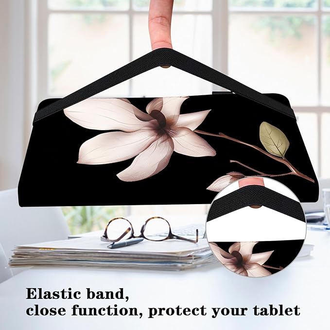 Case for Lenovo Tab M8 HD/FHD/Gen 3, PU Leather Card Slot Stand Flip Cover with Elastic Band for Tab M8 TB-8506F/X Tablet 2019 - Mandala Flower