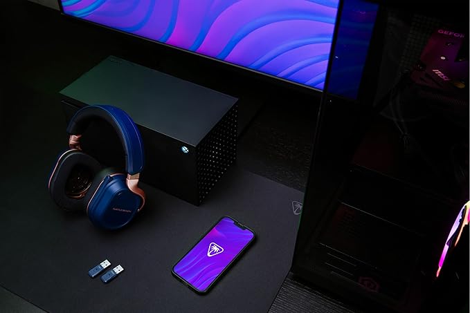 Turtle Beach Stealth 700 Gen 3 Wireless Multiplatform Amplified Gaming Headset for Xbox Series X|S, Xbox One, PC, PS5, Mobile – 60mm Drivers, AI Noise-Cancelling Mic, Bluetooth, 80-Hr Battery – Cobalt