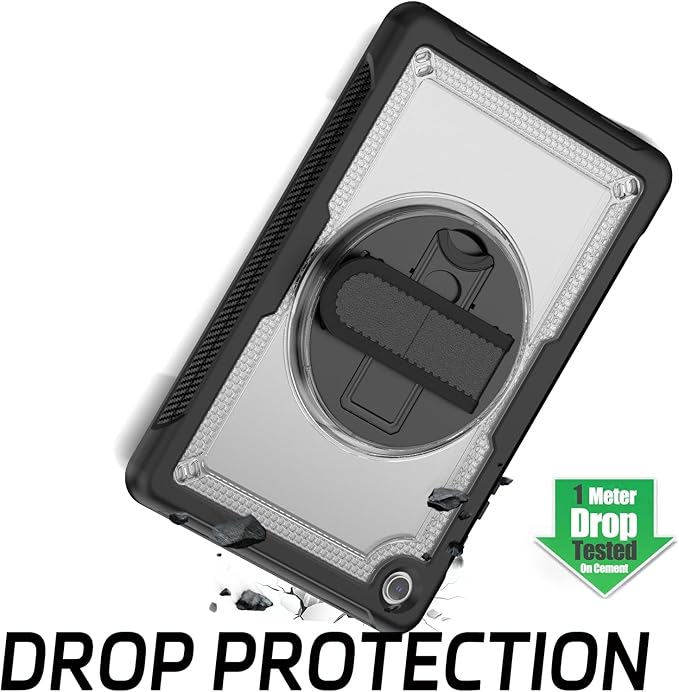 ZenRich Case for Samsung Galaxy Tab A9 Plus / A9+ 5G 11" 2023 (SM-X210/X216/X218),Heavy Duty Shockproof Protective Case with 360 Rotating Kickstand Hand & Shoulder Belt for Galaxy Tab A9 Plus 11 inch