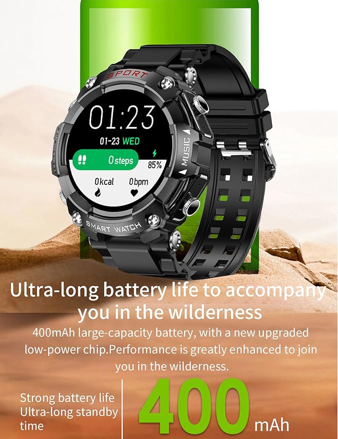 ZJX Smart Watch with Earbuds, 1.52-inch Full Touch HD Screen Metal Body, TWS Sports Earbuds Smart Watch Three-in-one,Support Custom Dial, Local Music Storage, Health Monitoring, Message Notification