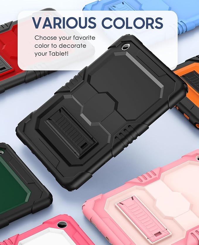 OKP Case for New Samsung Galaxy Tab A9+/ A9 Plus 11 Inch 2023 (SM-X210/X216/X218), Heavy Duty Shockproof Rugged 11" Galaxy A9+ Tablet Protective Cover with Stand for Kids Boys Girls, Pink+Light Pink