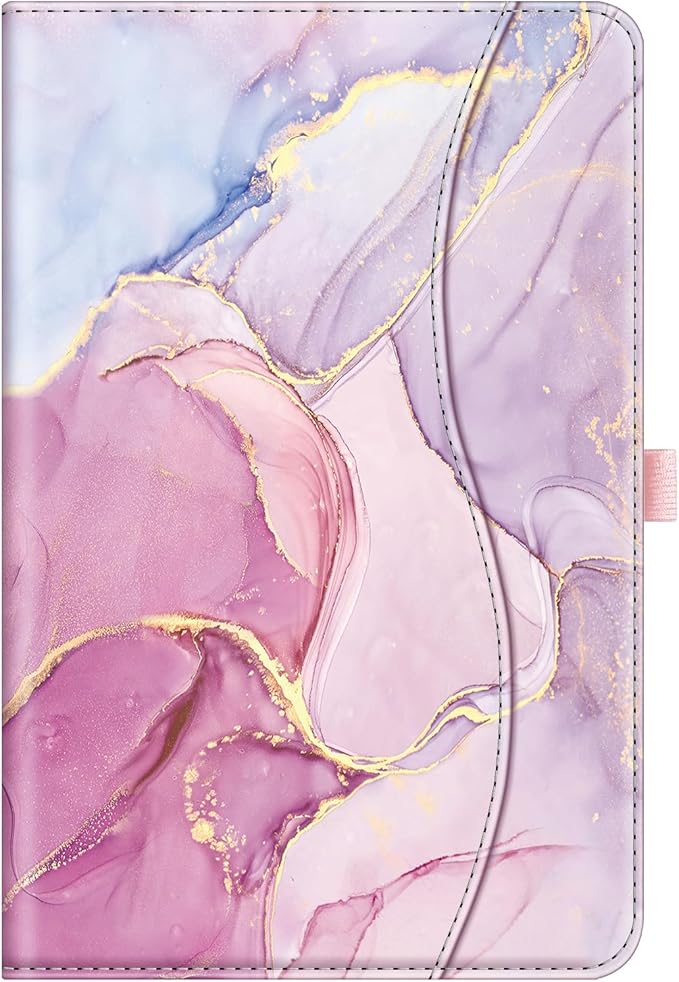 Fintie Case for Samsung Galaxy Tab S10 Lite/ S10 FE/ S9 FE 5G 10.9 Inch/Tab S9 11 Inch with S Pen Holder, Multi-Angle Viewing Protective Cover with Pocket, Auto Sleep/Wake, Dreamy Marble