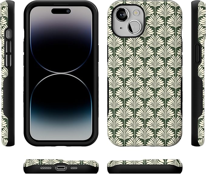 Casely iPhone 14 Case | Cabana Nights | The Boyfriend Collection | Bold Protective Design | Compatible with MagSafe