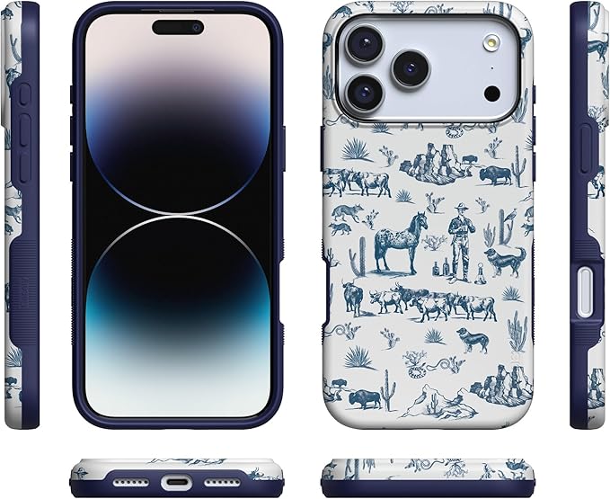 Casely iPhone 17 Pro Case | Wild West Adventure | Desert | Compatible with MagSafe | Bold Protective Design